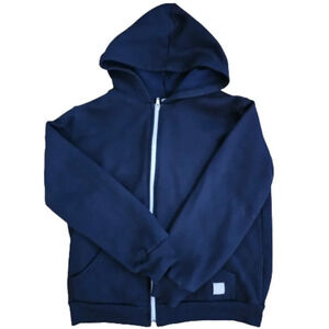 Mercedes Benz Boy's Navy Blue Long Sleeves Full Zip Hoodie Size 12